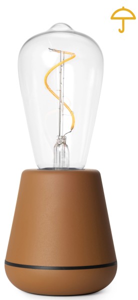 One Outdoor Tischlampe IP65 zimt Kunststoff