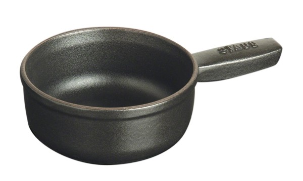 Fondue Topf 12cm, Schwarz, Gusseisen 0.35l