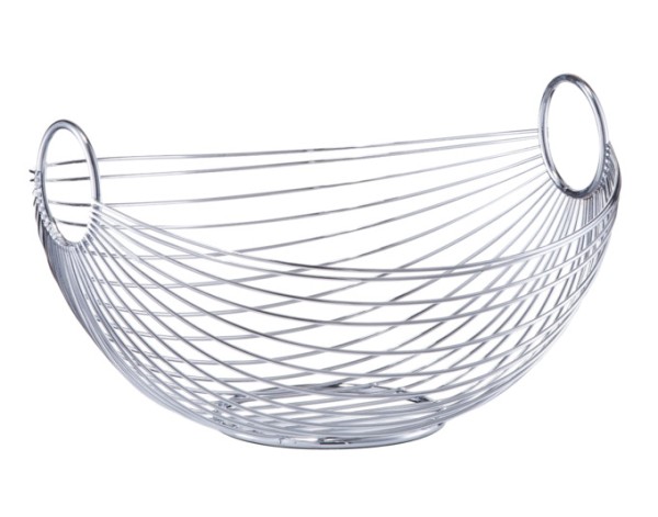 Fruchtkorb Metall oval 28cm