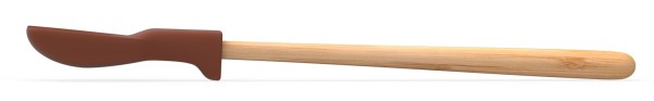 Spachtel Mini 21cm braun Silikon Bambus