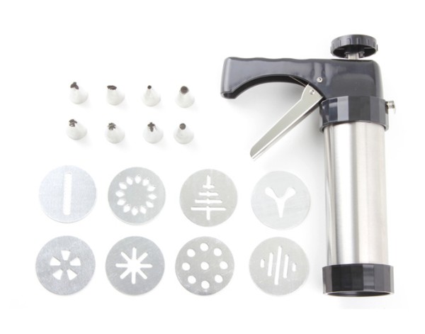 Gebäckpresse Inox 17-teilig