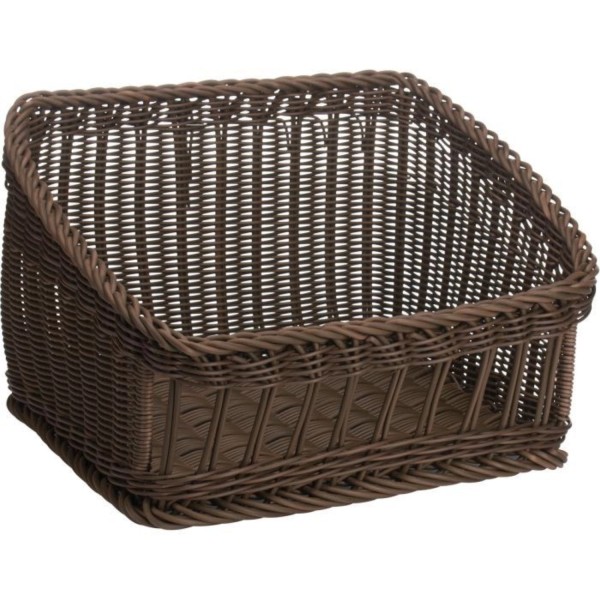 Präsentationskorb, braun, 40x40x16/27cm