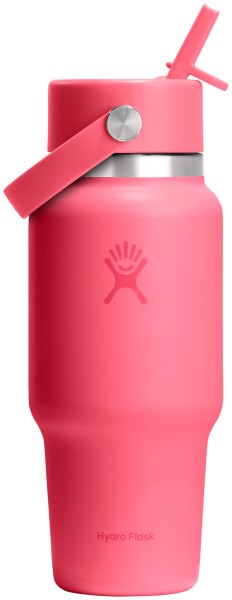 Trinkflasche Travel Wide Flex Deckel Strohhalm 700ml popstar