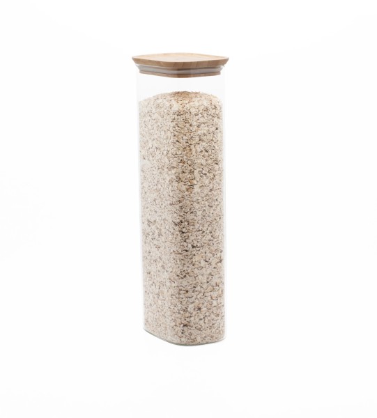 Vorratsglas mit Bambusdeckel 2.6l 12.5x8.5x35.5cm