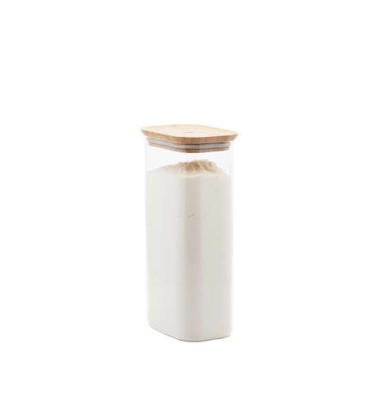 Vorratsglas mit Bambusdeckel 1.8l 12.5x8.5x26.1cm