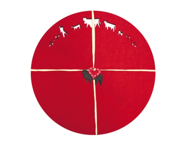 Tischs.Alpaufzug rot 4S tø35cm