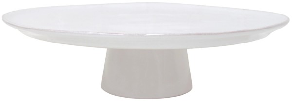 Aparte Tortenplatte auf Fuss D33cm H9cm weiss