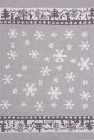 SCHNEEFLÖCKLI KÜCHENTUCH KULTSCHTOFF grau