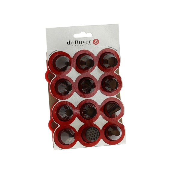 Mix Set, 12 Tüllen aus Tritan mit Sockel