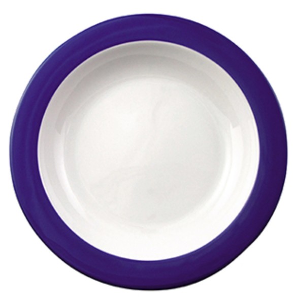 Color mit System Teller tief D21.5cm blau 0.38l
