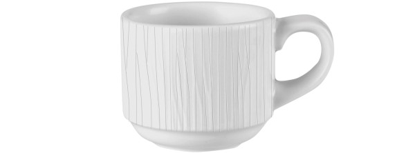 Bamboo White Tasse hoch 9cl, stapelbar