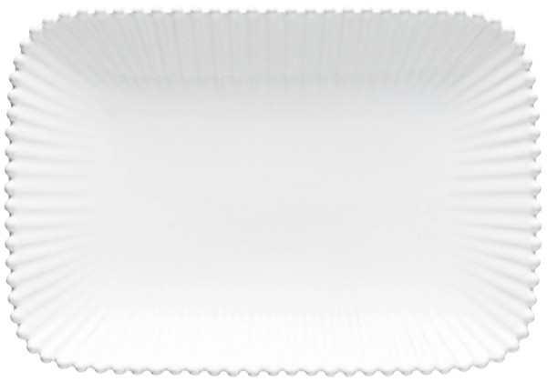 Pearl Platte rechteckig 30.4x21.1 weiss
