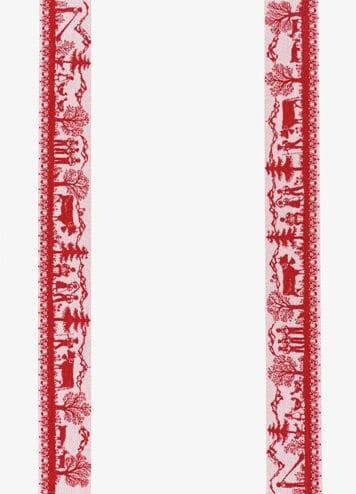 SWISS-ALPMUSIK Geschirrtuch mit Leinen aus Emmentaler Flachs KULTSCHTOFF rot 50x70cm