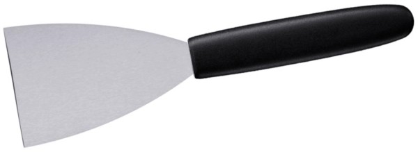 Bratenspachtel starr Spatelmass:12x10cm mit schwarzem Griff