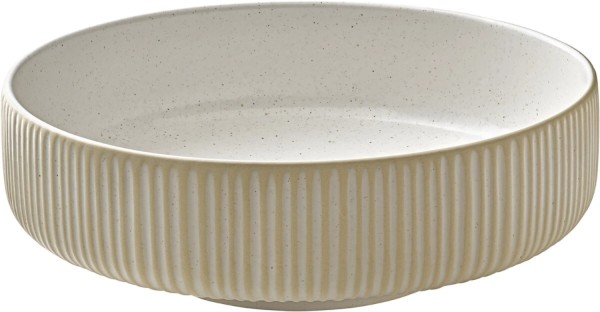 Playground Nara Schale rund Relief weiss D12cm 0.33lt