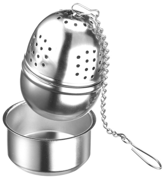 Tee-Ei oval mit Untersatz