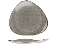 Stonecast Peppercorn Grey Triangel Teller flach 31.1cm
