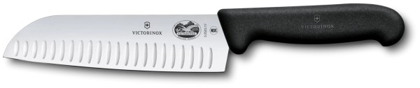 Fibrox Santokumesser 17cm gerade schwarz