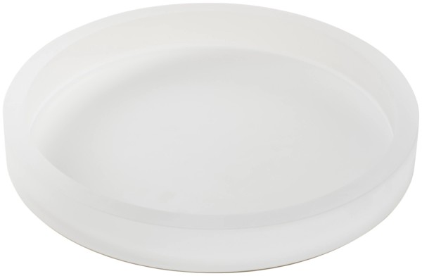 Mealplak Tablett rund D35cm H5.2cm Nacryl weiss