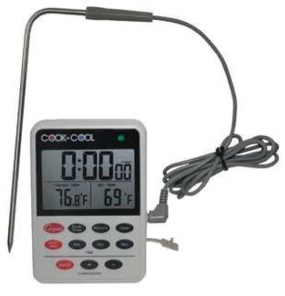 Thermometer digital m.Fühler u.Schaltuhr minus 40bis 100Grad