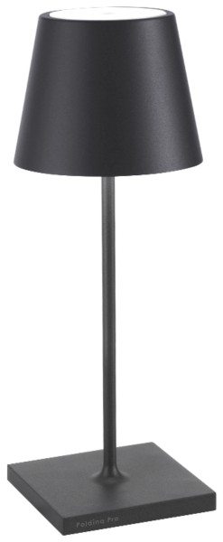 Poldina Pro mini Tischlampe 11x30cm dunkelgrau
