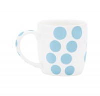 Dot Dot Porzellan Mug, blau, 35 cl