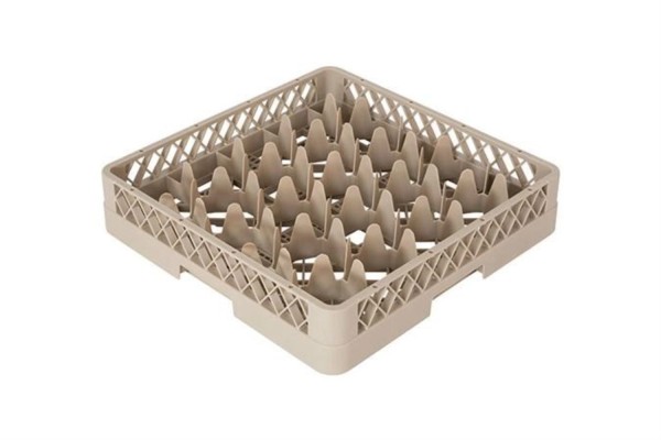 Gläserkorb 20 Fä Glas D9 bis 10cm H max 8.5cm beige