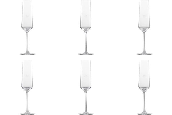 6er Set Belfesta Sektkelch 215ml mit Moussierpunkt 0.1/-/