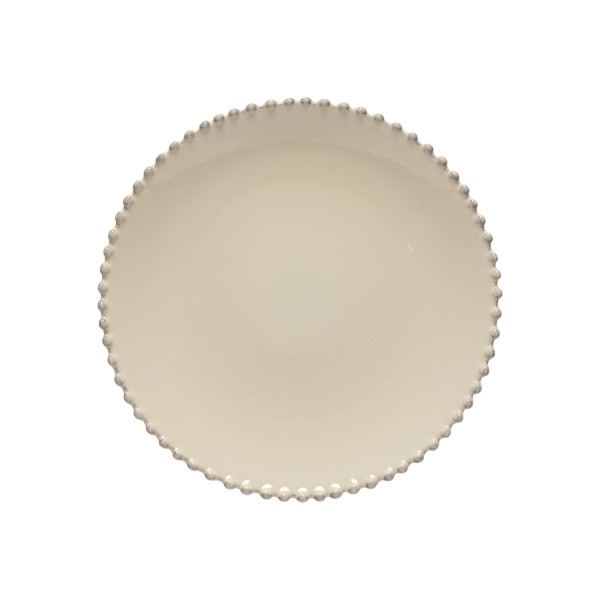 Pearl Teller D28cm H3.2cm cream