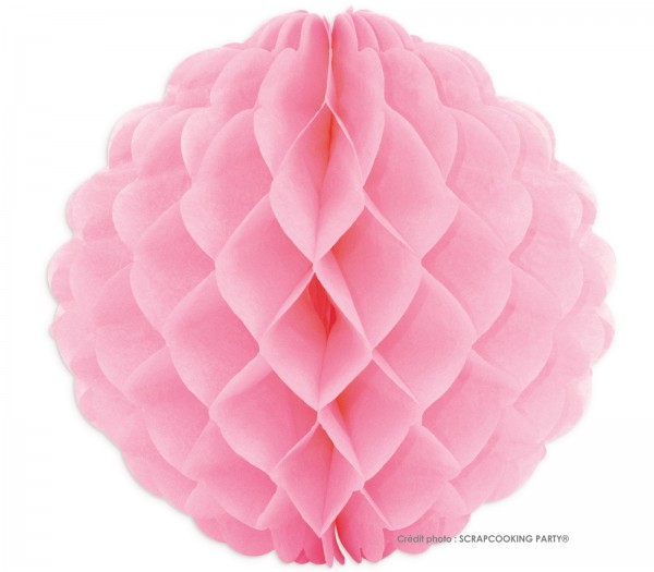 Dekokugel Alveole, Papier rosa Ø25cm
