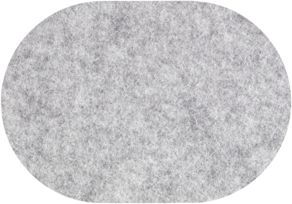 Wollfilz Tischset Frost Melange oval 34x42cm