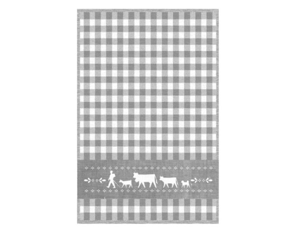 Küchentuch Alpauf. Jacquard sw