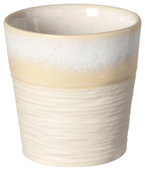 Nótos Becher ohne Henkel 180ml 8x7.9cm H8cm weiss/sand