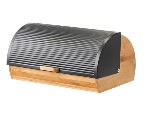 Rollbrotkasten Bamboo schwarz