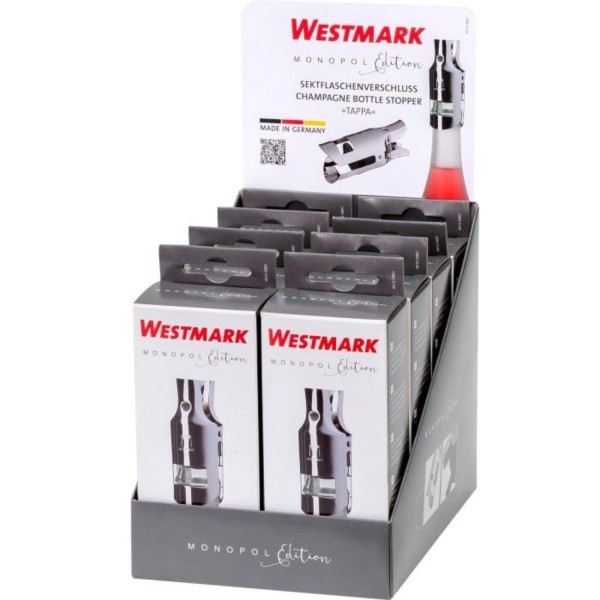 Display 8 Stk. Sektflaschenverschluss Tappa Monopol Ed., ver