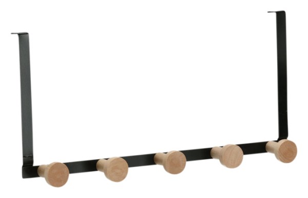 Türhakenleiste schwarz 37.5cm