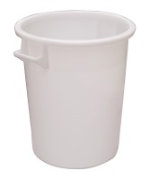 Fass konisch foodsafe weiss 75lt 48x48cm H57cm Boden D39cm