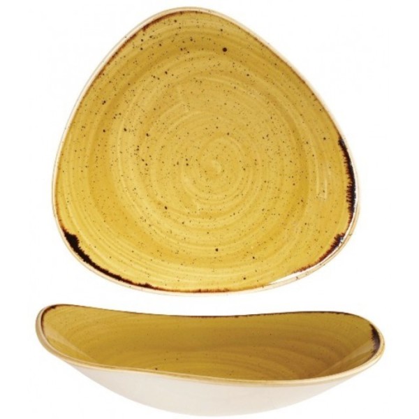Stonecast Mustard Triangel Schüssel 15.3cm