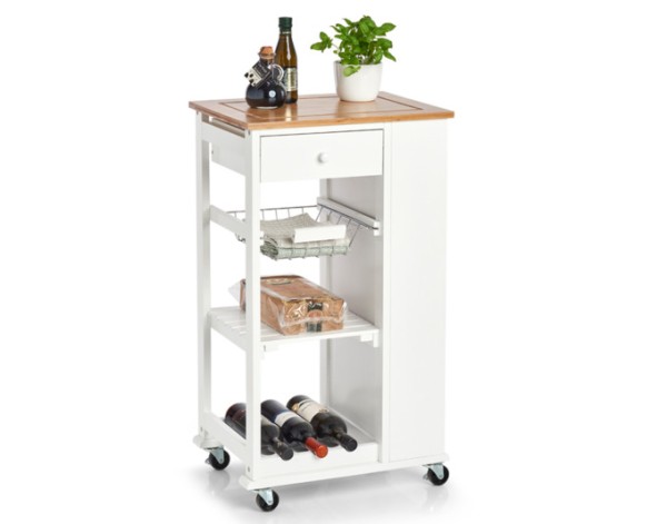 Küchenrollw.Bamboo weiss 50x86