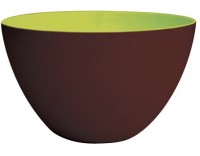 Duo Schüssel schokolade/grün 28 cm