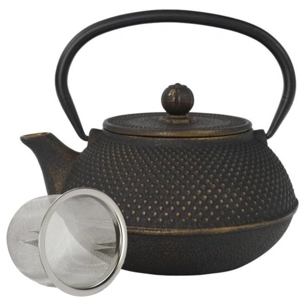 Arare Teekanne Gusseisen 0.8L schwarz