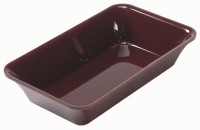 Rechteckige Schale GN1/4 26.5x16.2x5cm schwarz