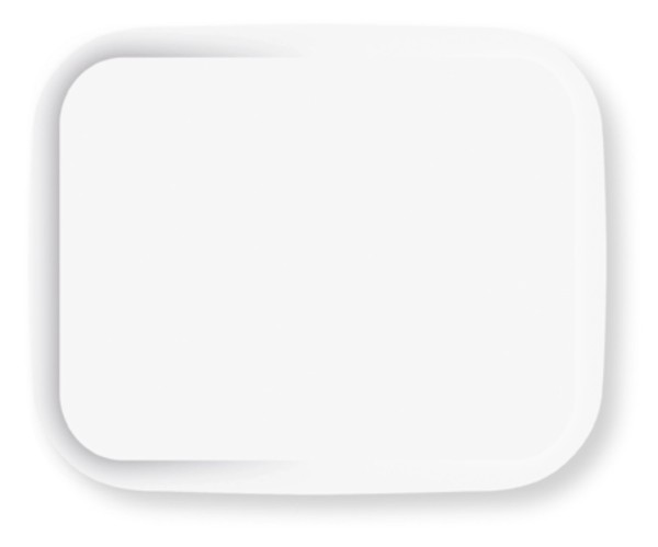 Smart Tablett Rocca Grain GN 1/2 32.5x26.5cm weiss