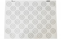 Silikonbackmatte 40x30cm mit 44 Markierungen für Makronen