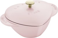 Cocotte 20cm, Herz, Sorbet Rose, Gusseisen 1.75l
