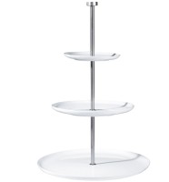 À Table Etagere 3 stufig H:49cm D 30cm, 26.5cm, 21cm