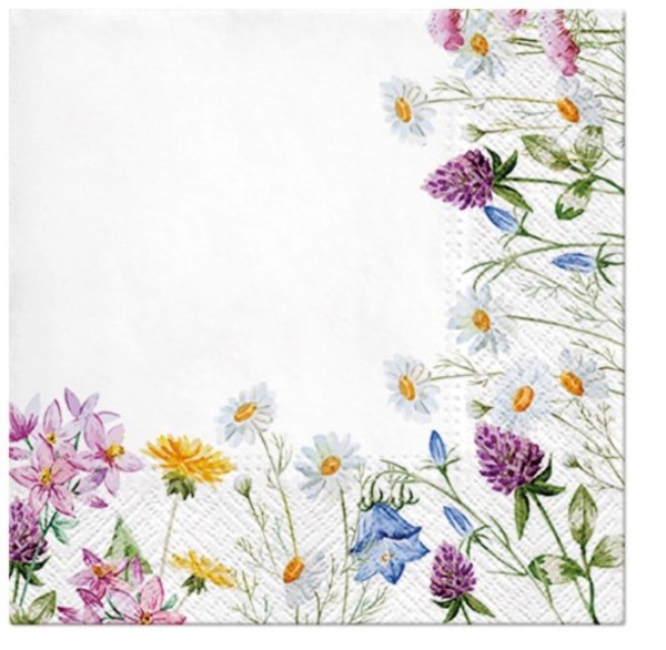 Servietten Lunch 20x Frühlingsblumen, 33x33cm