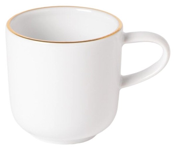 Resonance Kaffeetasse Goldrand 12.9x9.6x9.1cm 41cl weissgold