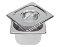 Edelstahlbehälter mit Deckel