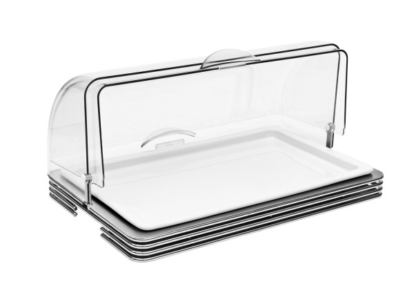 WIREFRAME Buffetplatte gekühlt, Porzellan, GN 1/1